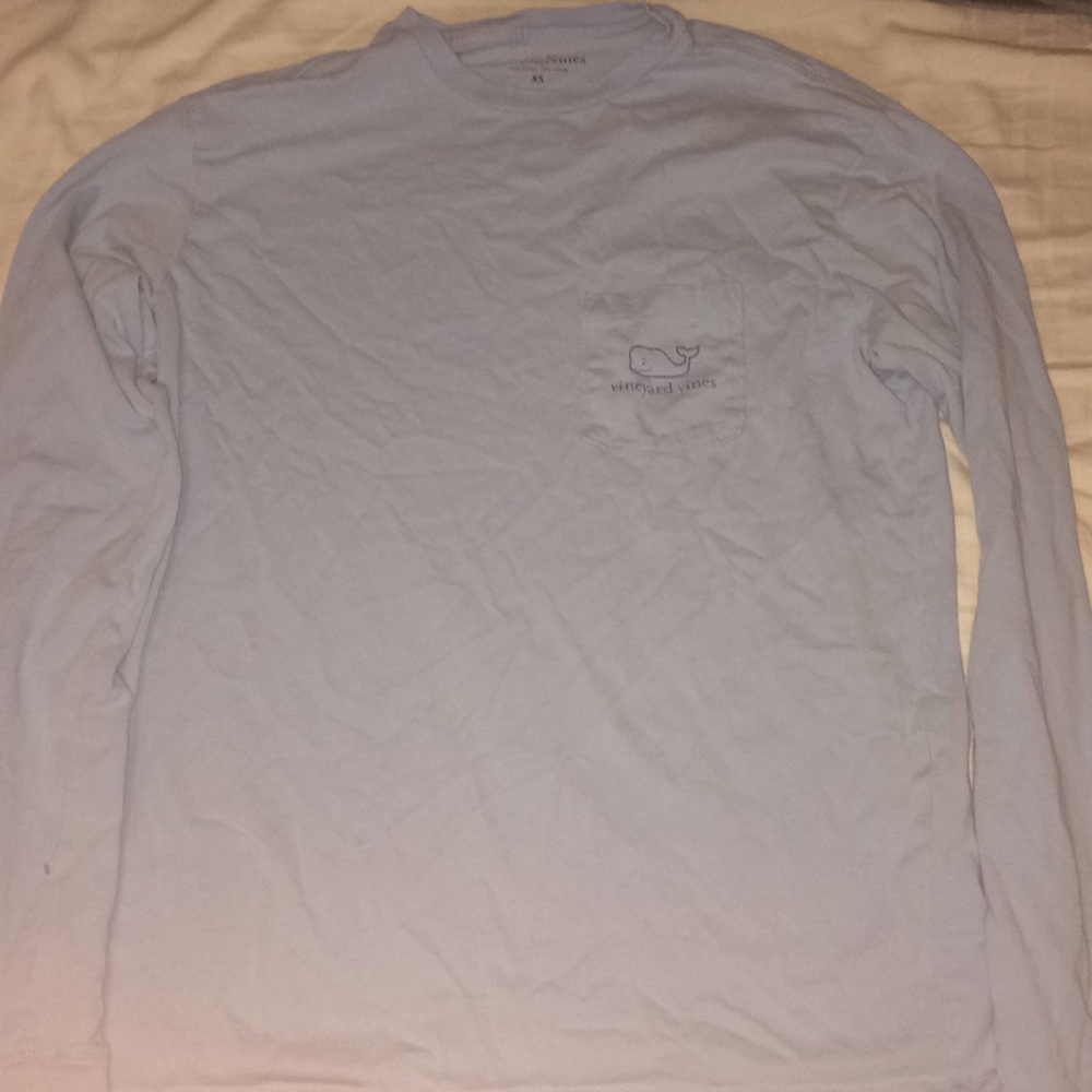 Vineyard vines long sleeve baby blue shirt